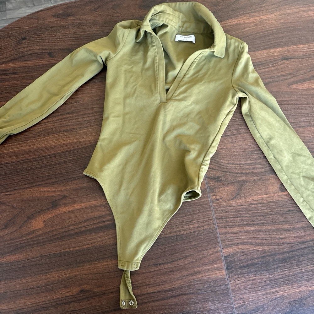 Aritzia Olive Green bodysuit